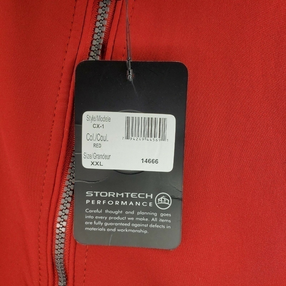 Stormtech Performance Red Full Zip Up Jacket - Picture 4 of 6